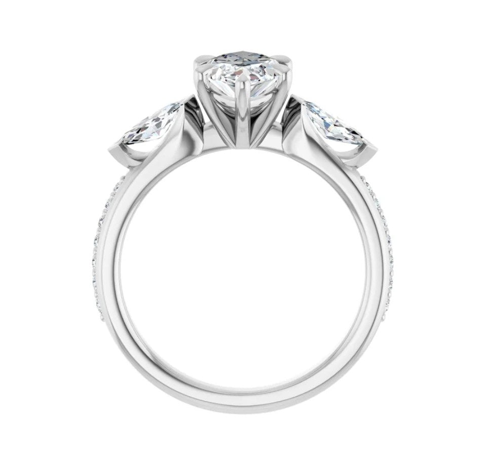 2 CTW Marquise Diamond Engagement Ring