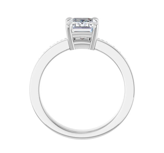 2 CTW Emerald Cut Diamond Engagement