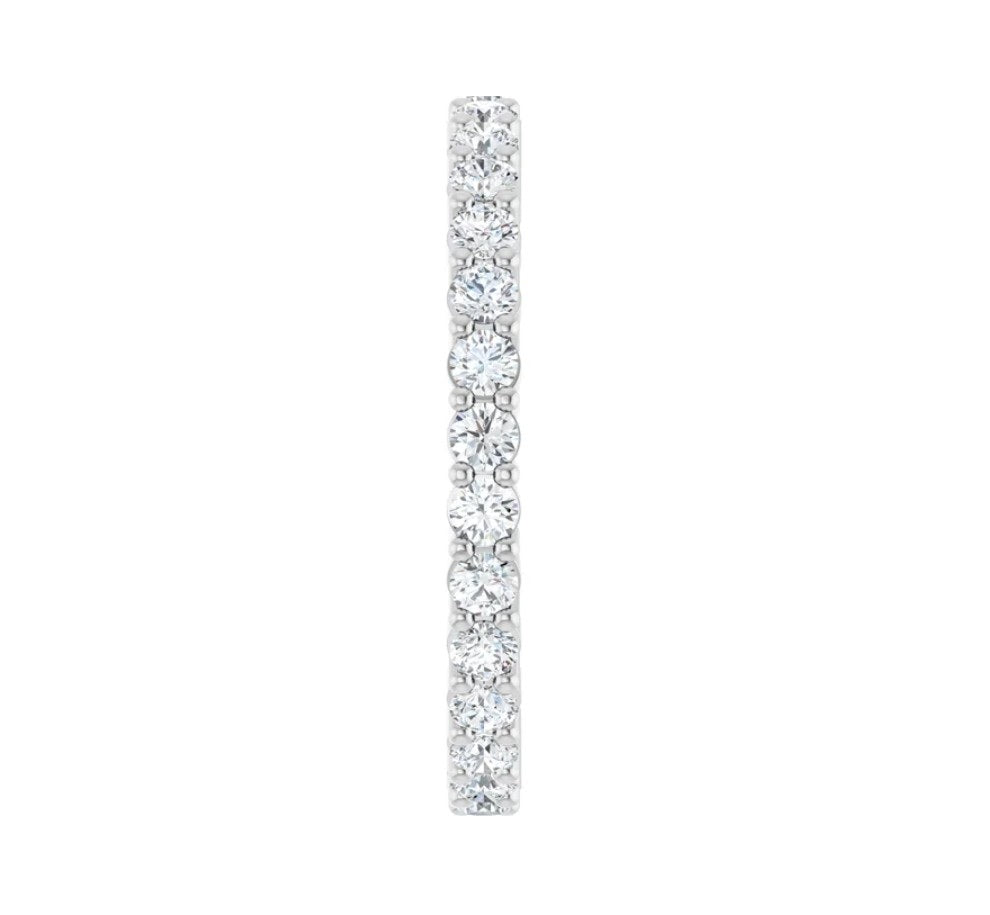 2 mm Round Eternity Band 14K