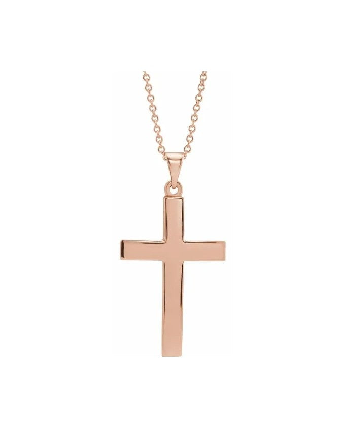 Plain Cross 18" Necklace