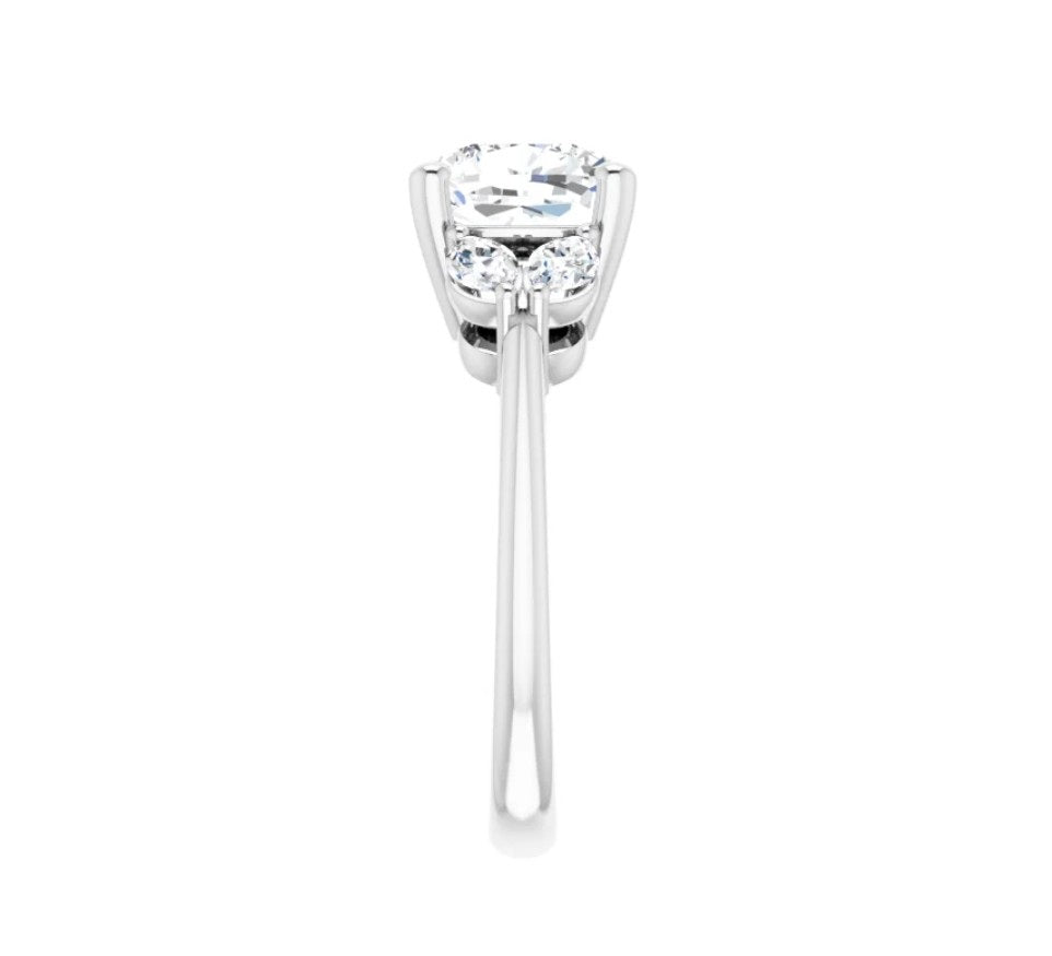 3 3/8 CTW Cushion Engagement Ring