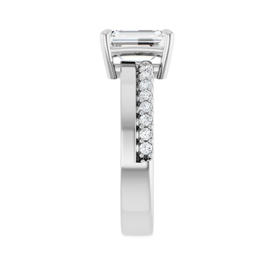 2 CTW Emerald Cut Diamond Engagement