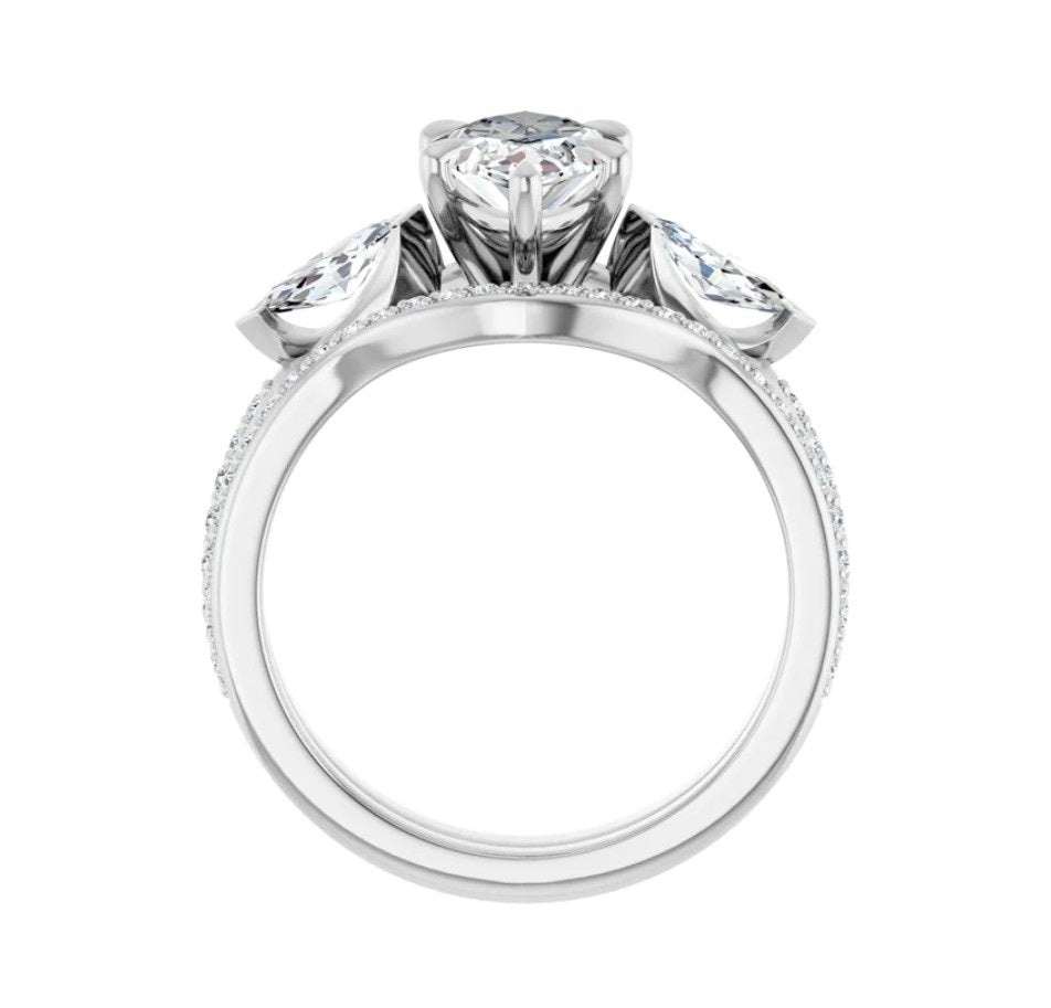 2 CTW Marquise Diamond Engagement Ring