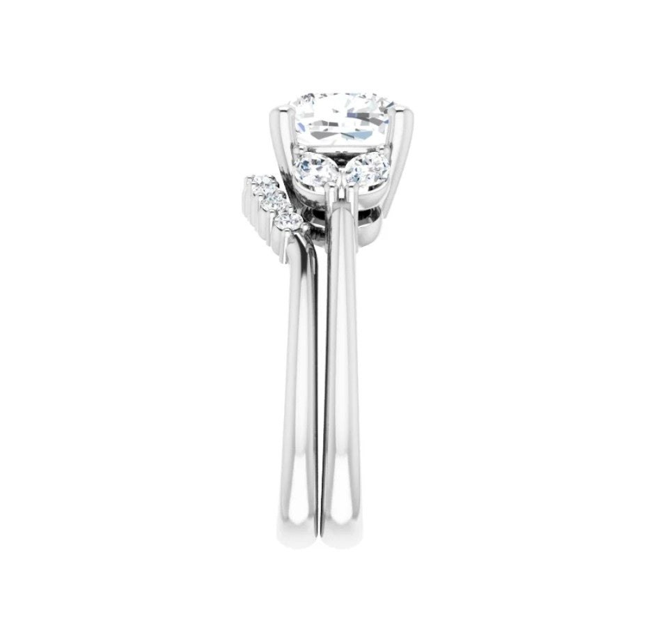 3 3/8 CTW Cushion Engagement Ring