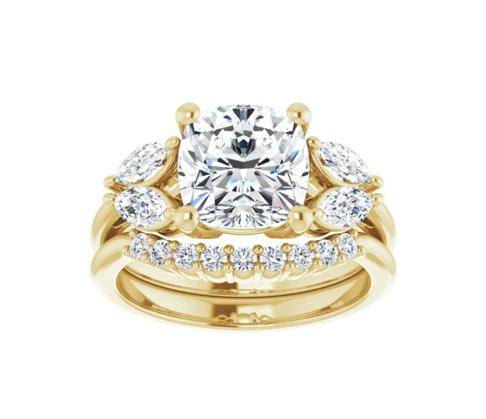 3 3/8 CTW Cushion Engagement Ring
