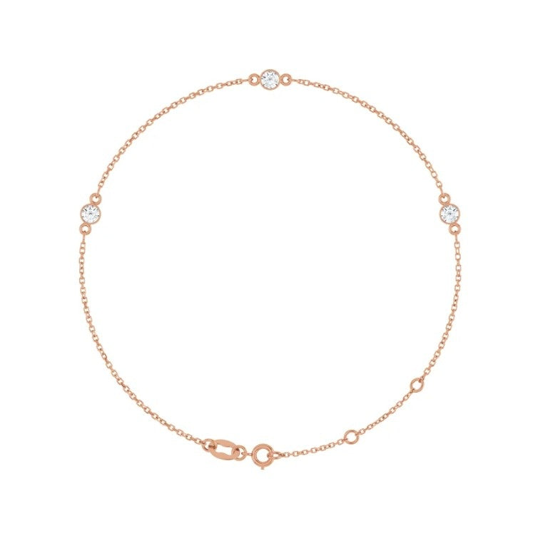 Diamond 6 1/2-7 1/2" Bracelet 14K