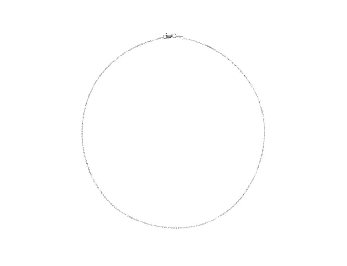 1 mm Diamond-Cut Cable 16" Chain 14K