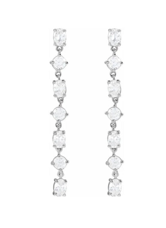 1 1/5 CTW Diamond Dangle Earrings 14K