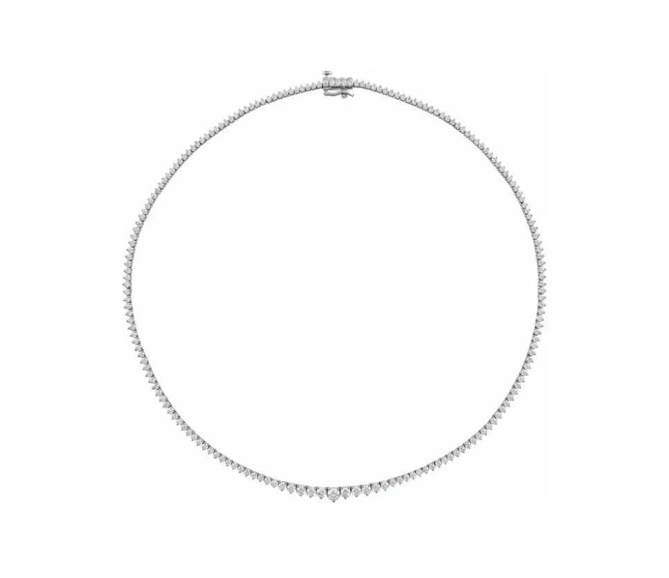 6 5/8 CTW Lab-Grown Diamond 16 1/2" Line Necklace 14K
