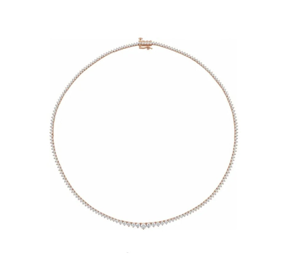 6 5/8 CTW Lab-Grown Diamond 16 1/2" Line Necklace 14K