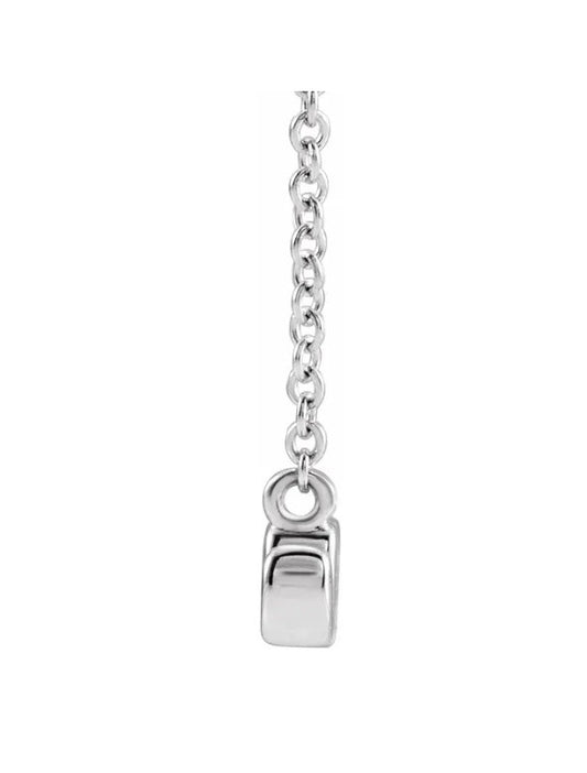 Petite Mom Script Necklace 14K