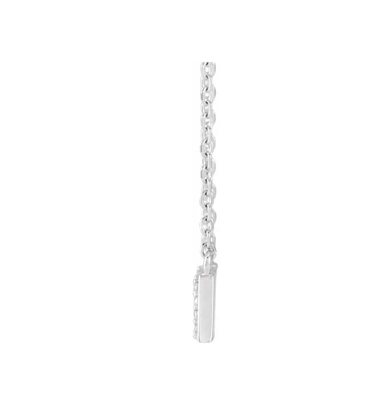 1/10 Natural Diamond "Mama" 18" Necklace 14K