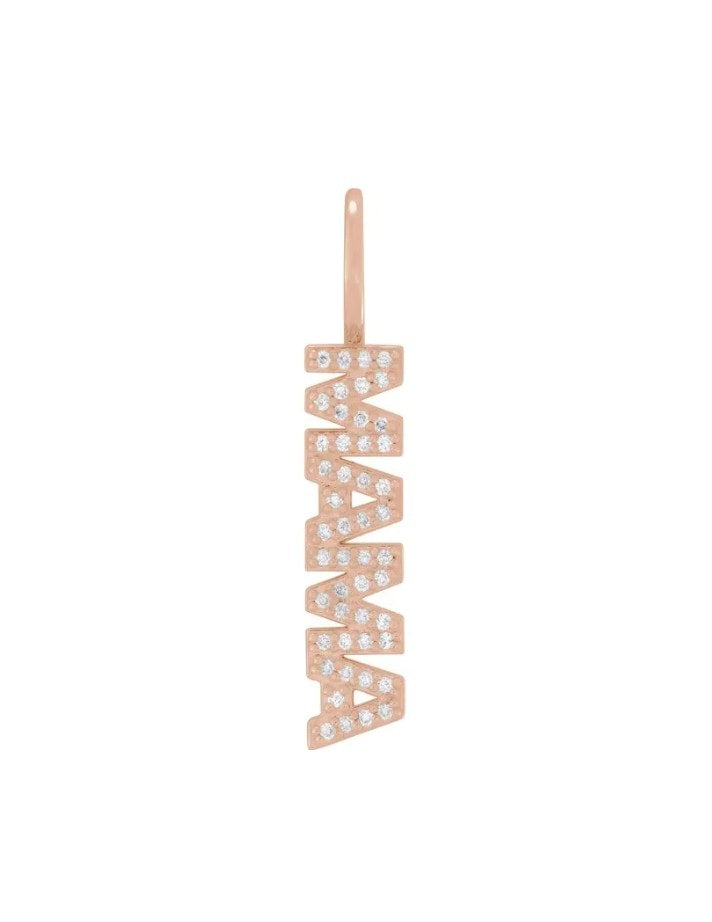 1/10 CTW Natural Diamond Mama Charm/Pendant