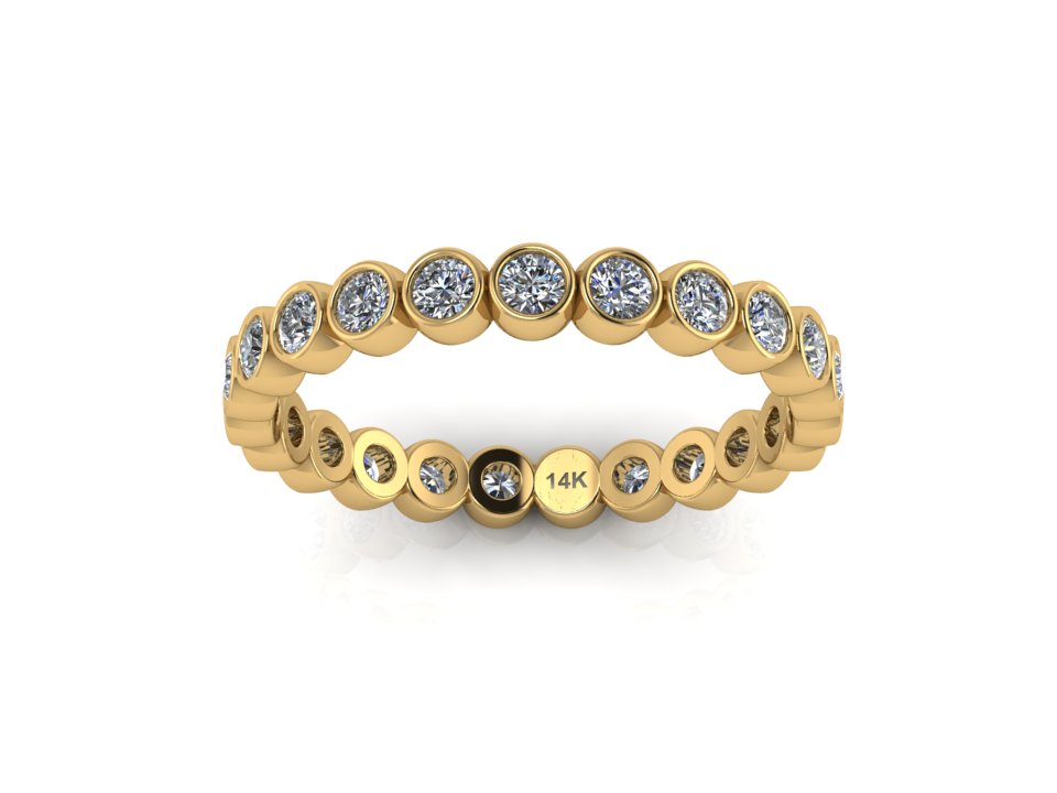 Eternity Bezel Band 14K