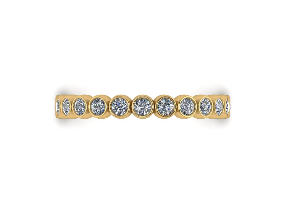 Eternity Bezel Band 14K