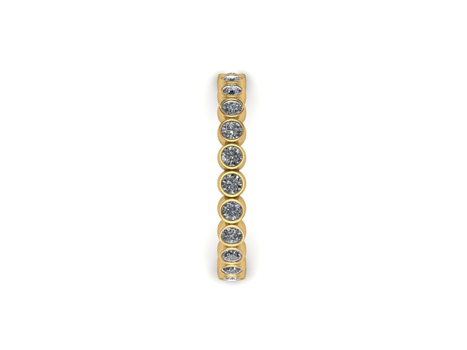 Eternity Bezel Band 14K
