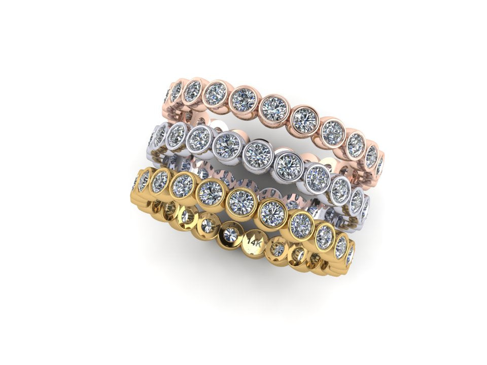 Eternity Bezel Band 14K
