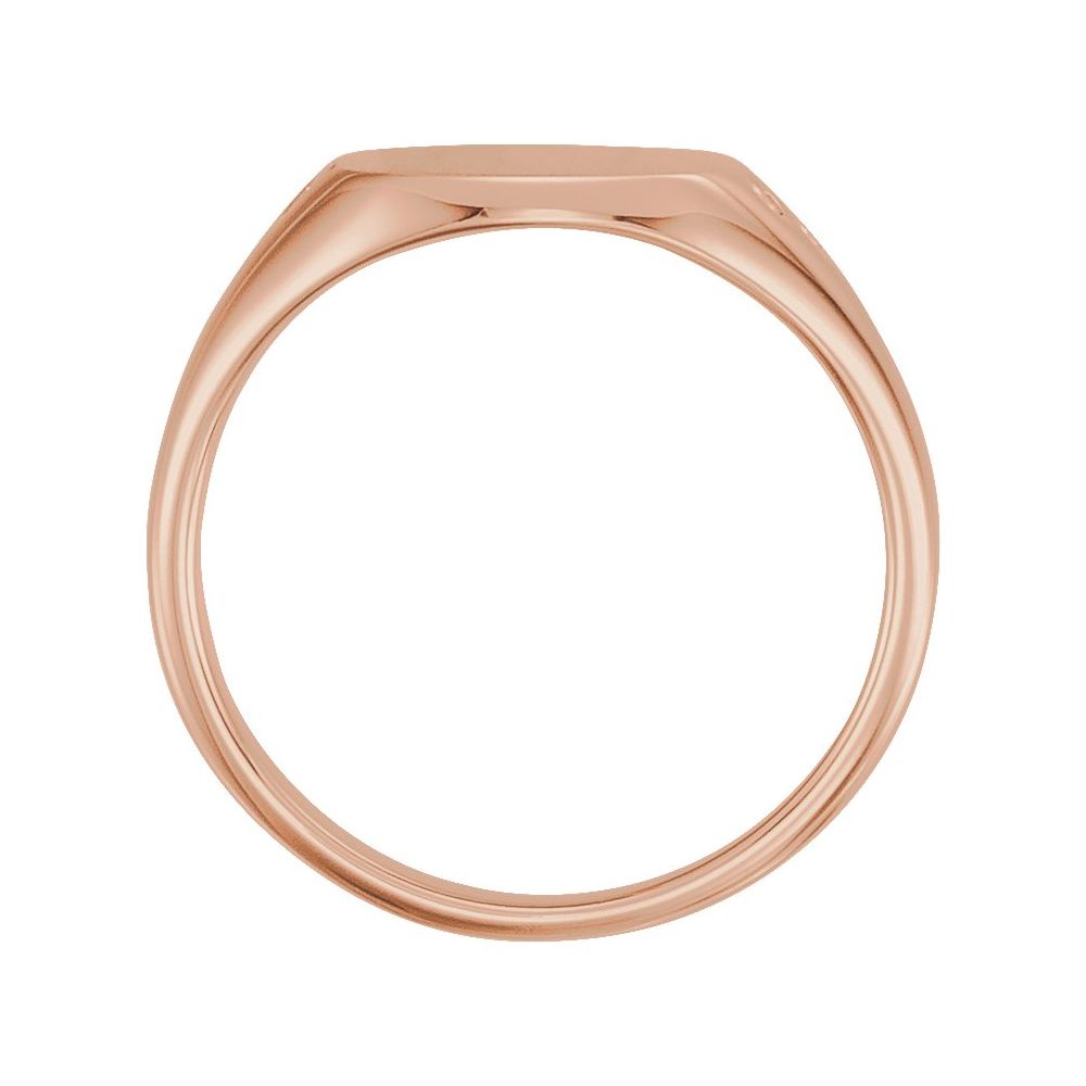 .05 CTW Natural Diamond Square Signet Ring