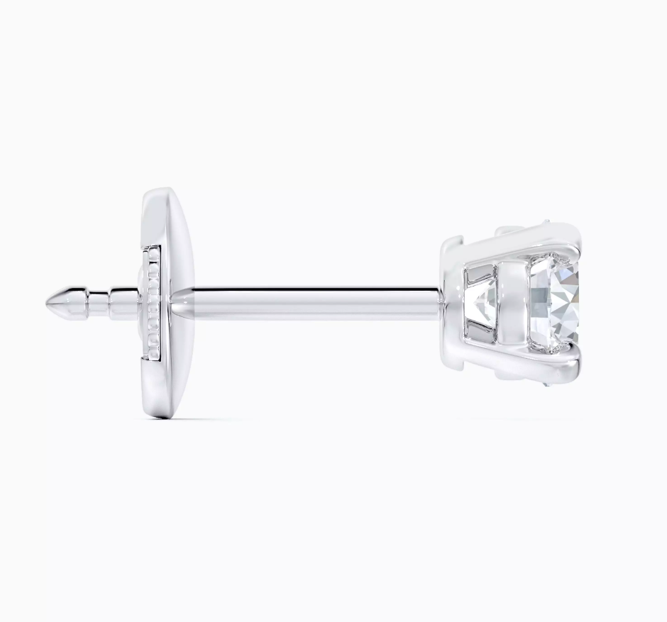 1 CTW Pair of Platinum Earrings Studs