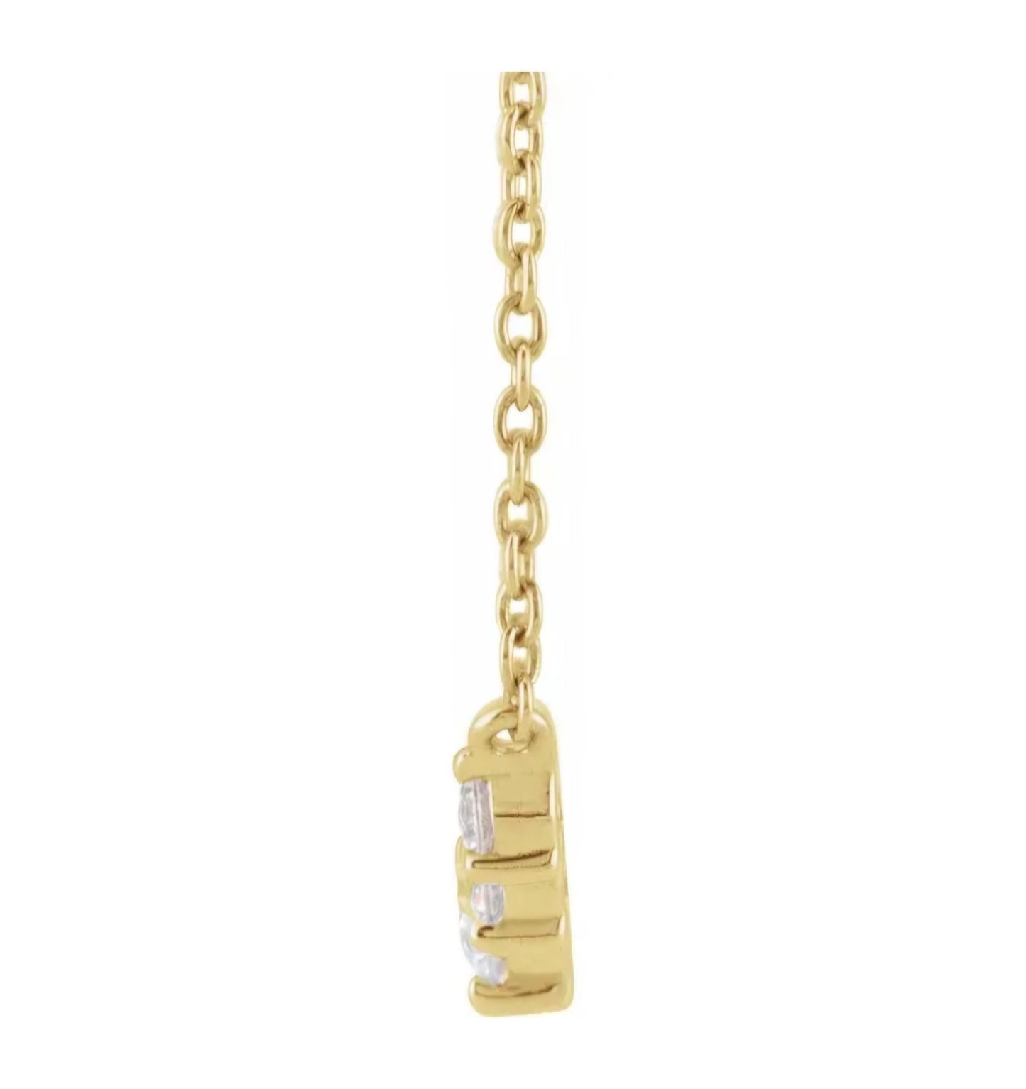 1/3 CTW Lab-Grown Diamond Graduated 18" Necklace 14K