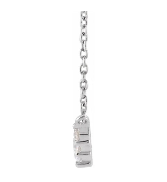 1/3 CTW Lab-Grown Diamond Graduated 18" Necklace 14K