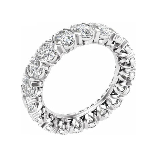 5 CTW Oval Diamond Eternity Band
