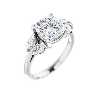 3 3/8 CTW Cushion Engagement Ring