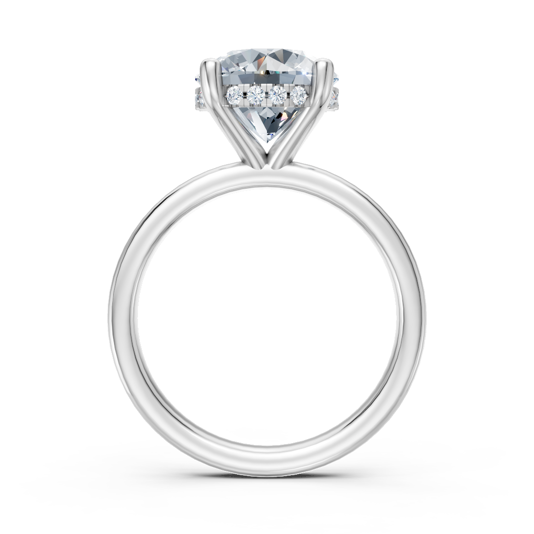 2CT Round Lucida Style Signature Engagement Ring