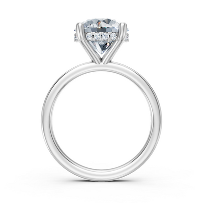 2CT Round Lucida Style Signature Engagement Ring