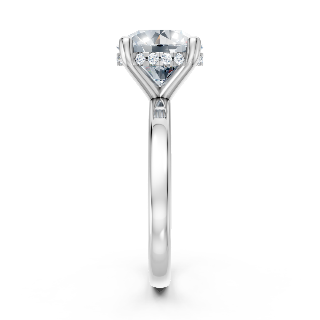 2CT Round Lucida Style Signature Engagement Ring