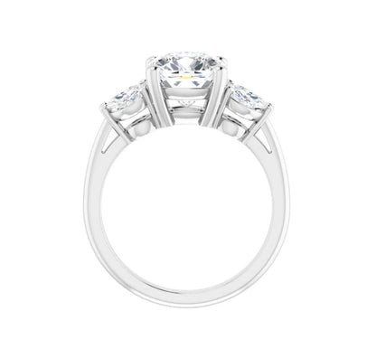 3 3/8 CTW Cushion Engagement Ring