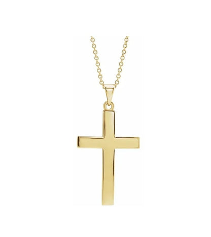 Plain Cross 18" Necklace