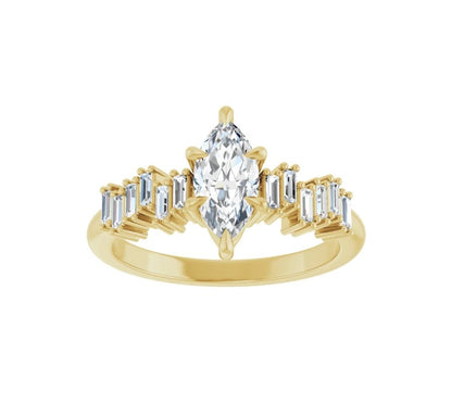 1 CTW Marquee Diamond with Assented Baguette's