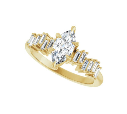 1 CTW Marquee Diamond with Assented Baguette's