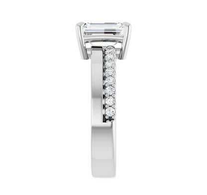 2 CTW Emerald Cut Diamond Engagement