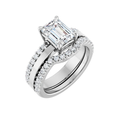 2 CTW Emerald Cut Diamond Engagement