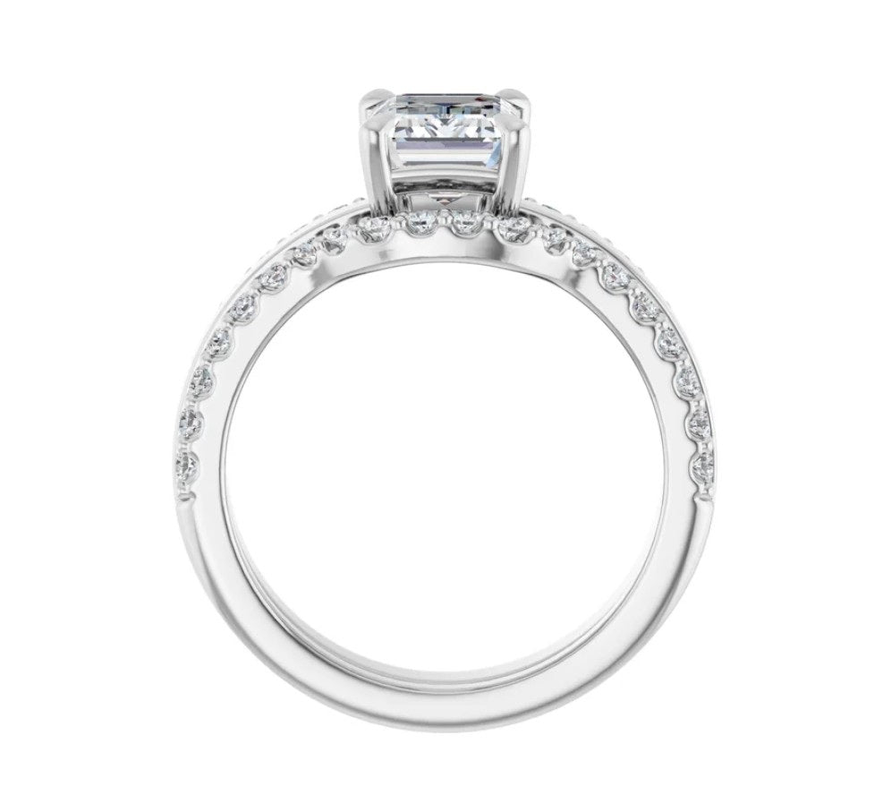 2 CTW Emerald Cut Diamond Engagement