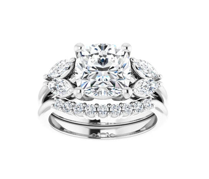 3 3/8 CTW Cushion Engagement Ring