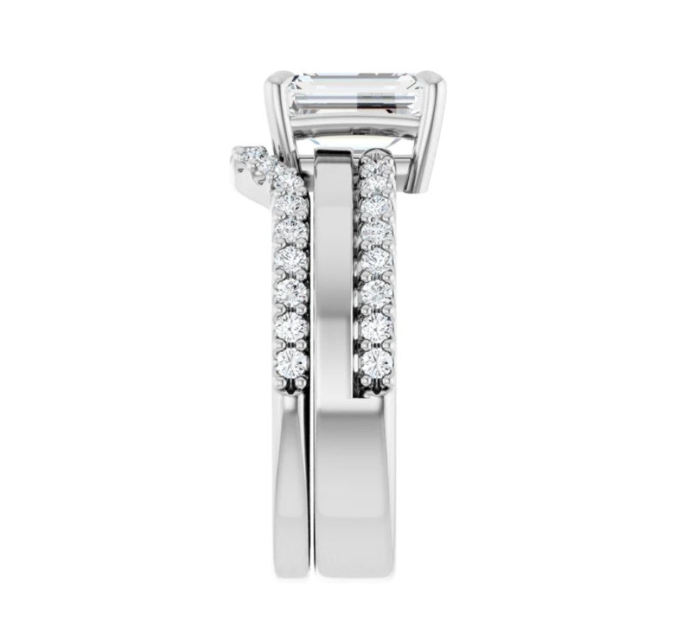 2 CTW Emerald Cut Diamond Engagement