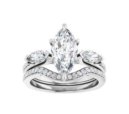2 CTW Marquise Diamond Engagement Ring