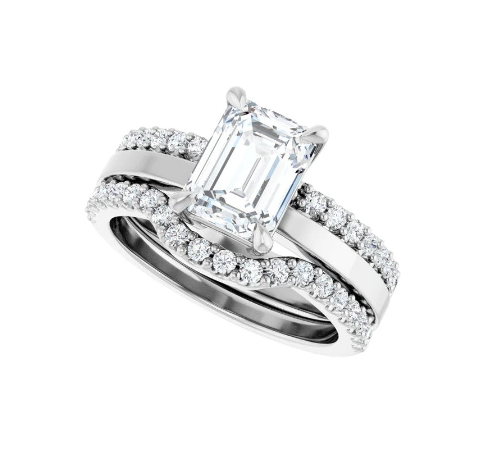 2 CTW Emerald Cut Diamond Engagement