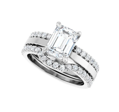 2 CTW Emerald Cut Diamond Engagement