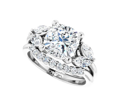3 3/8 CTW Cushion Engagement Ring