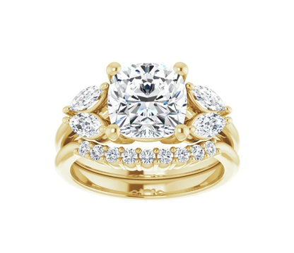 3 3/8 CTW Cushion Engagement Ring