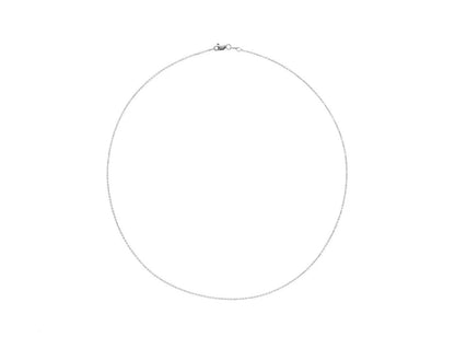 1 mm Diamond-Cut Cable 16" Chain 14K
