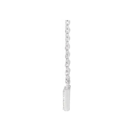 1/10 Natural Diamond "Mama" 18" Necklace 14K