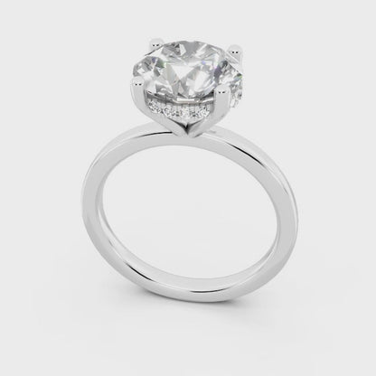 2CT Round Lucida Style Signature Engagement Ring