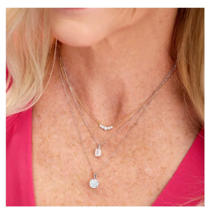 1/3 CTW Lab-Grown Diamond Graduated 18" Necklace 14K